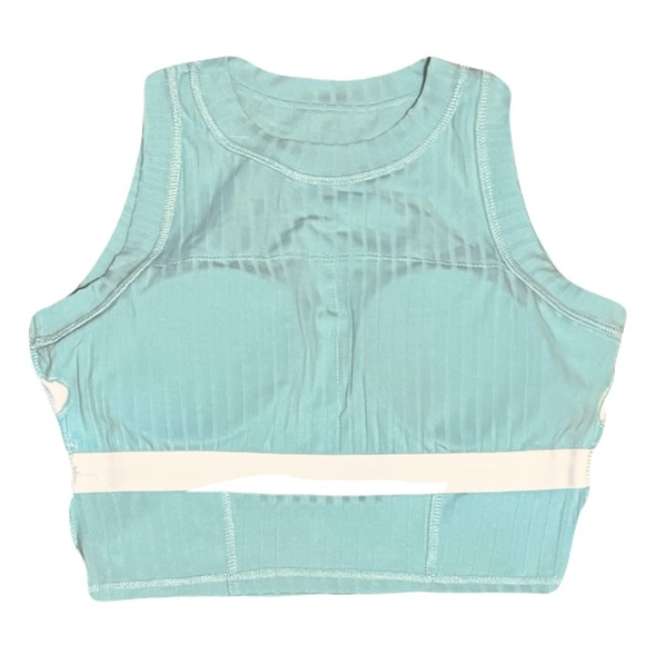 Women Removable Padded Cropped Tank Top Sleeveless by DMNZNS Size L - Picture 4 of 8